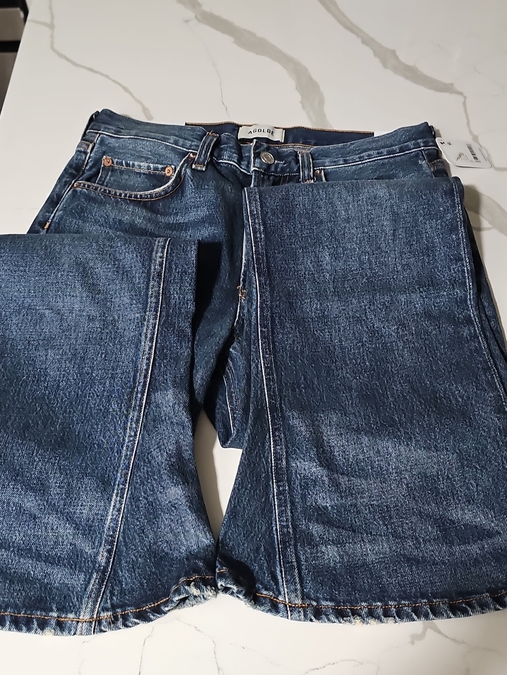 Agolde Mid Rise Kick Bootcut Jeans - Picture 7 of 9